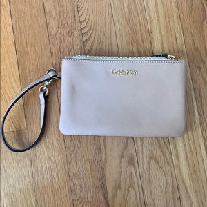 Calvin Klein double pouch wristlet